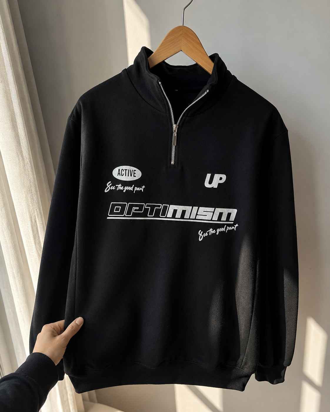OPTIMISM HALF ZIP
