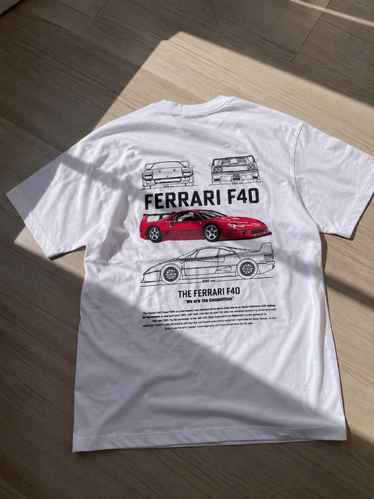 Ferrari Remera Blanco/Negro