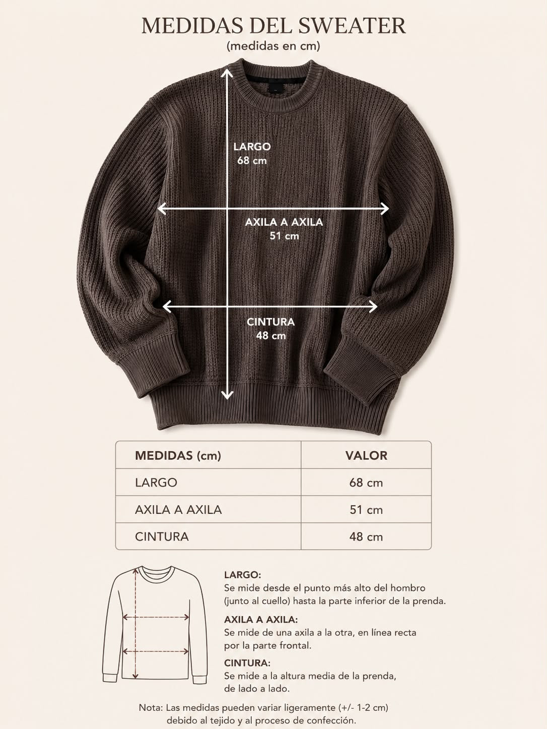Sweater Waffle Panal